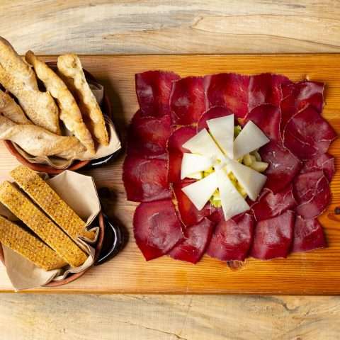 Small mountain bresaola chopping board