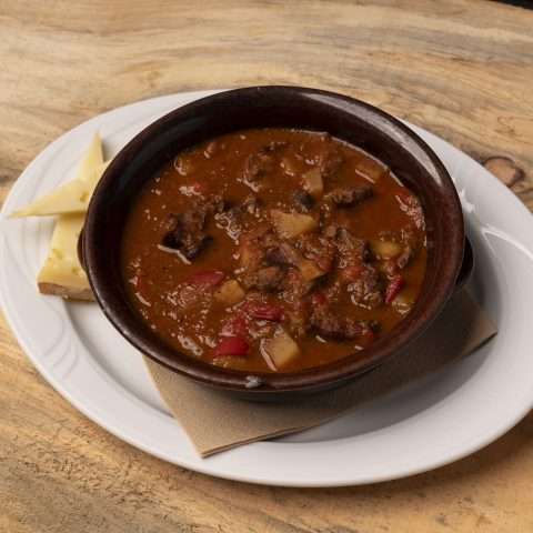 Goulash soup (Gulaschsuppe)