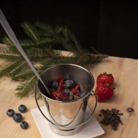 Panna cotta with berries